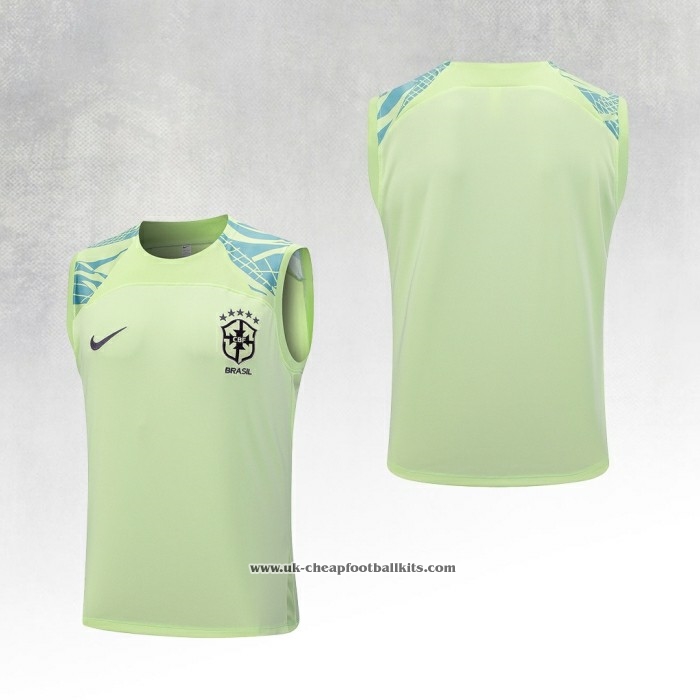 Brazil Training Shirt 2023-2024 Without Sleeves Green